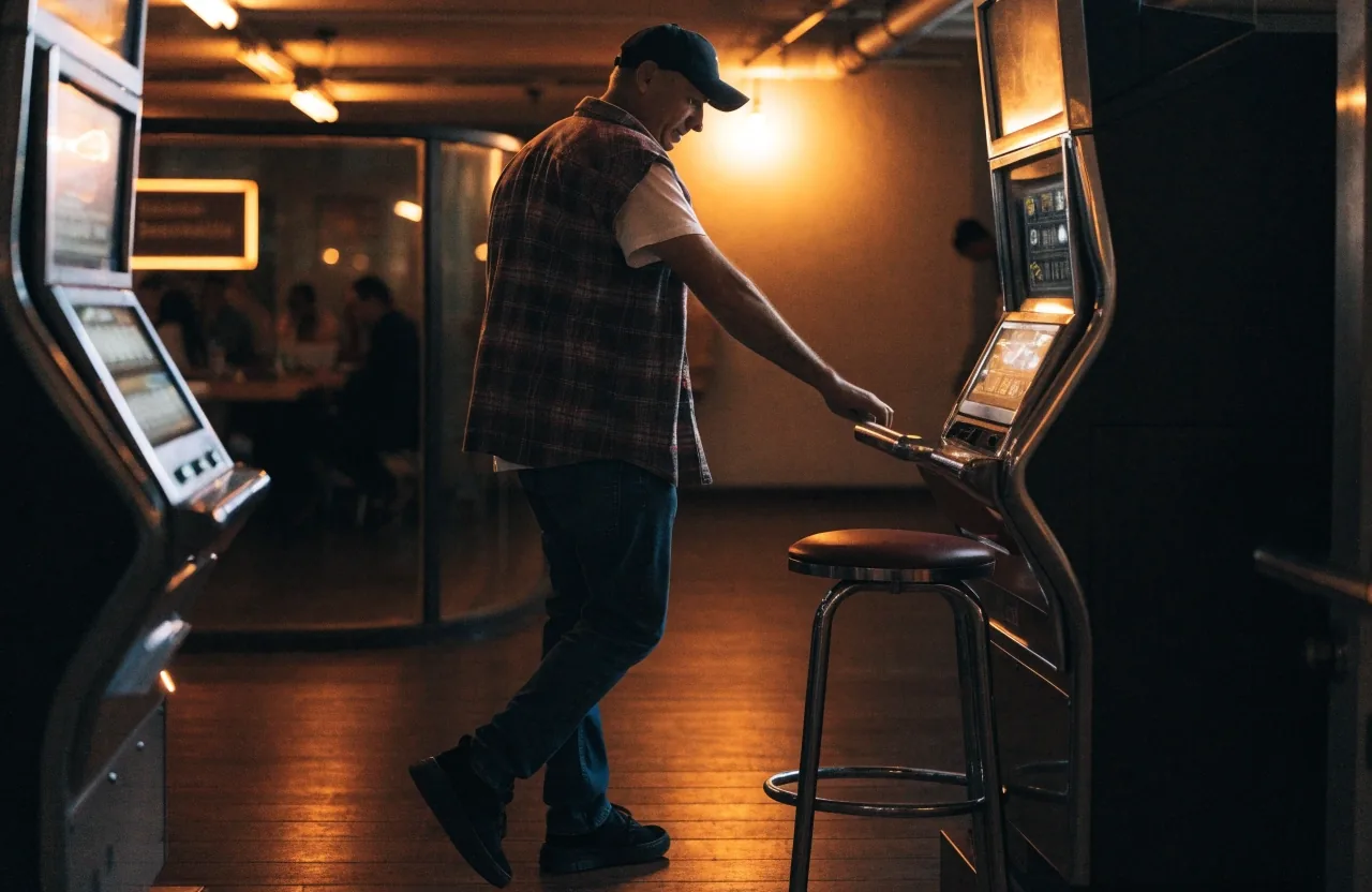 Reihe freier Geldspielgeräte im Automatenbereich des Seestern