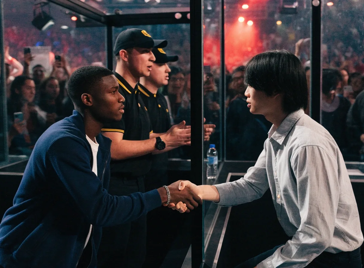 Große Festivalhalle des Esports World Cup in Paris mit mehreren Bühnen